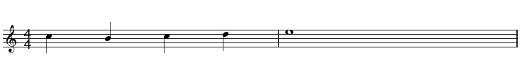 example Sheet music